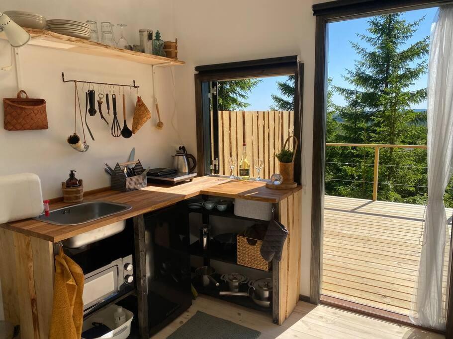 Forest Cabin With Stunning Mountain View & Sauna ทอร์สบี ภายนอก รูปภาพ
