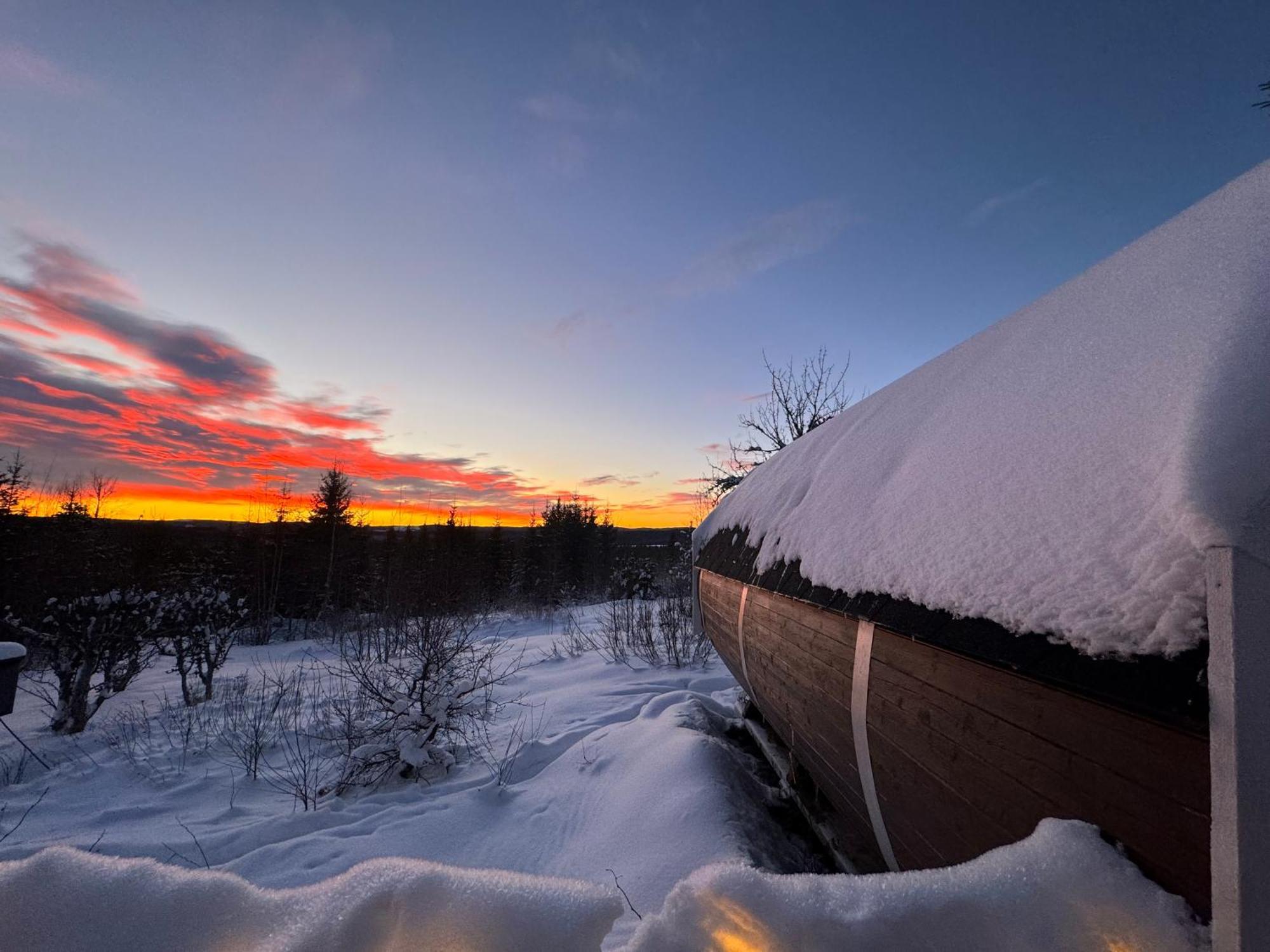 Forest Cabin With Stunning Mountain View & Sauna ทอร์สบี ภายนอก รูปภาพ